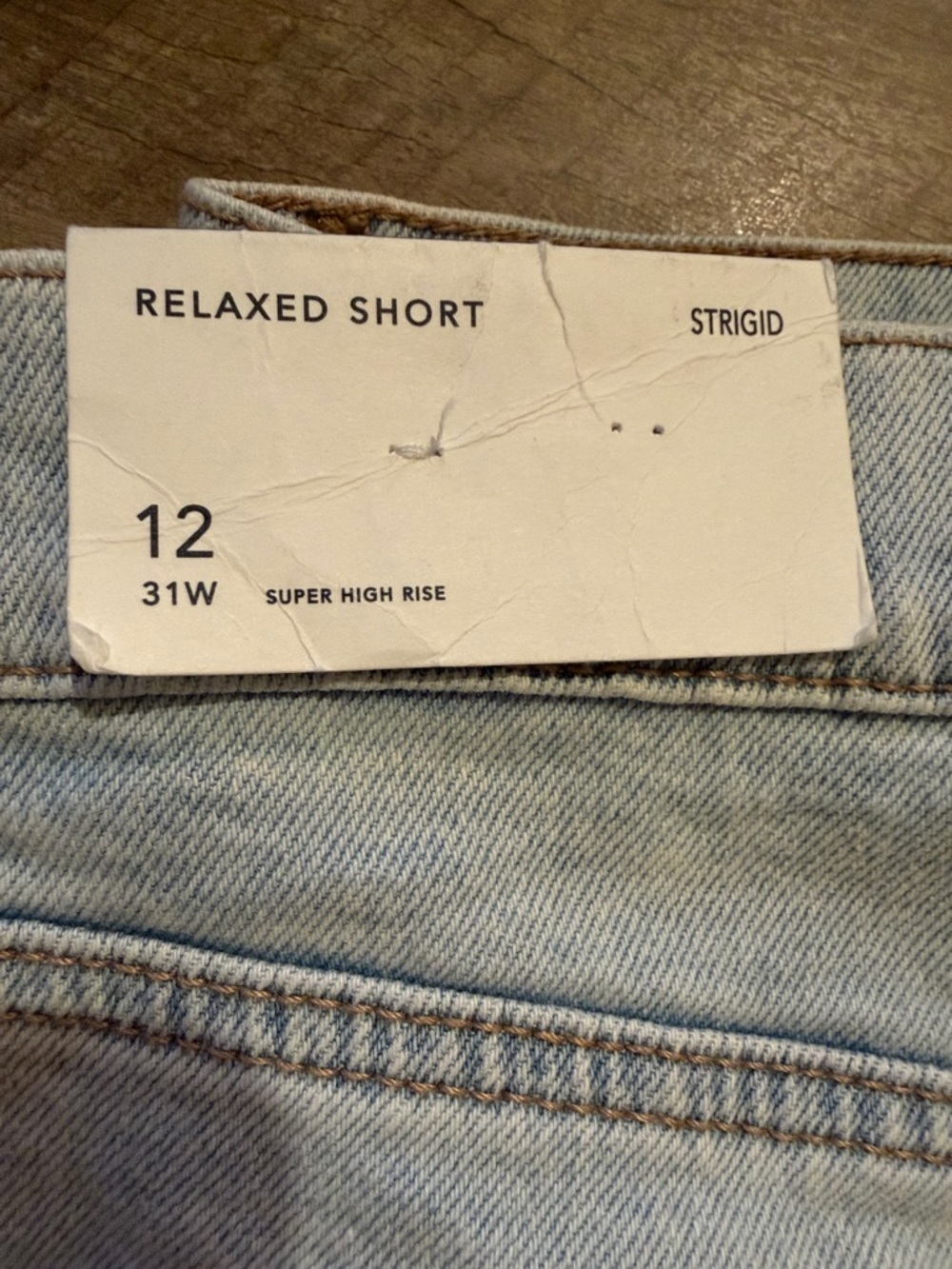 American Eagle Outfitters Light Blue Distressed Denim Cutoff Shorts - Picture 8 of 8